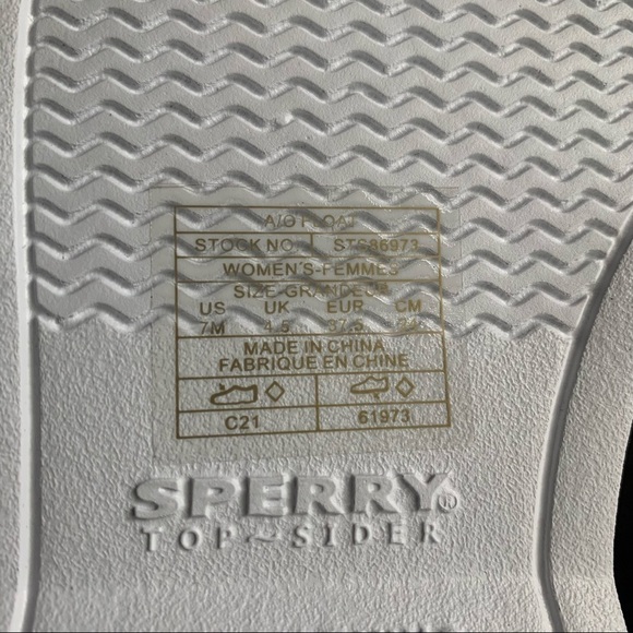 Sperry Original Float Marbled Blue Boat Shoes - Picture 6 of 6